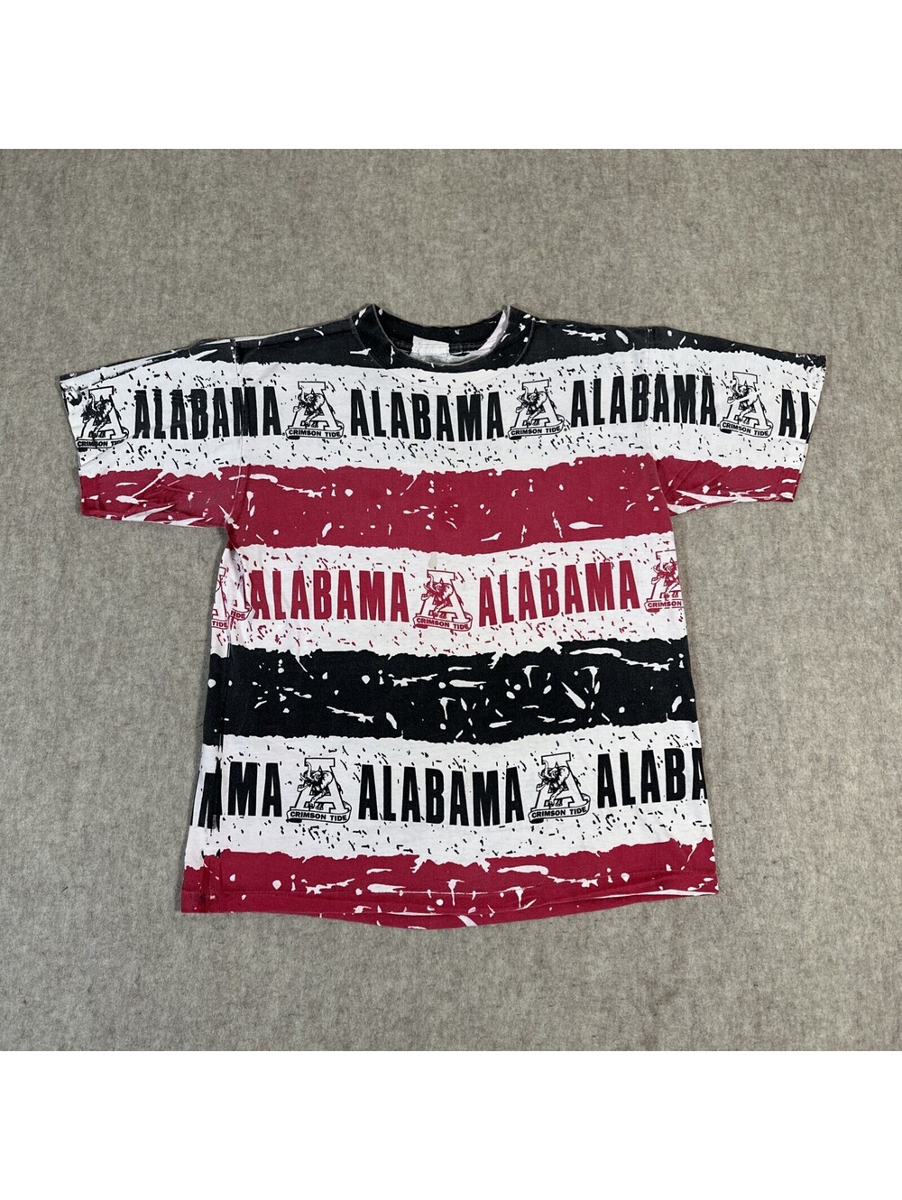 VTG Alabama Crimson Tide All Over Print T-shirt Medium? Single Stitch Football